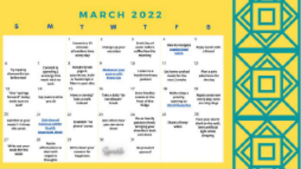 March Wellness Calendar